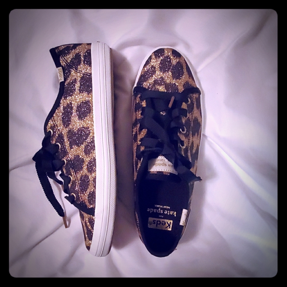 Keds x Kate Spade Champion Glitter Leopard